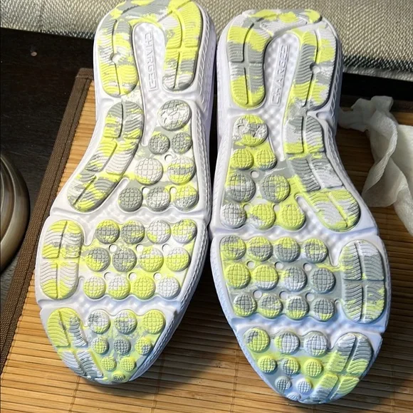 Under Armour White and Lime Athletic Shoes - Picture 8 of 8